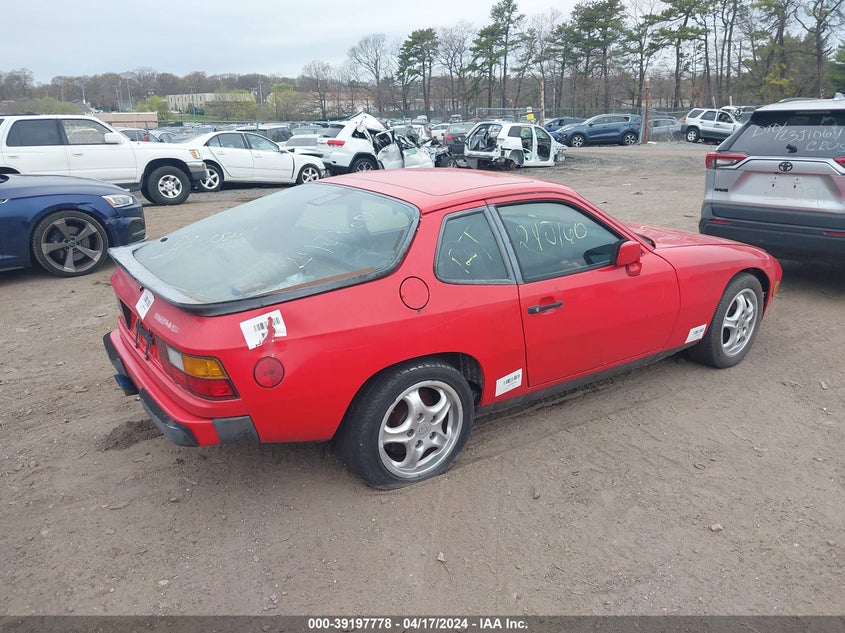 1988 PORSCHE 924 VIN: WP0AA0924JN451958