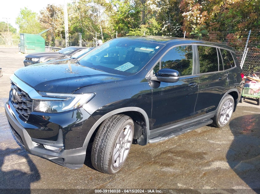 2022 HONDA PASSPORT EXL - 5FNYF7H56NB005142