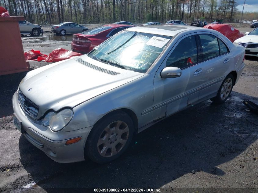 WDBRF81J75F707269 | 2005 MERCEDES-BENZ C 240