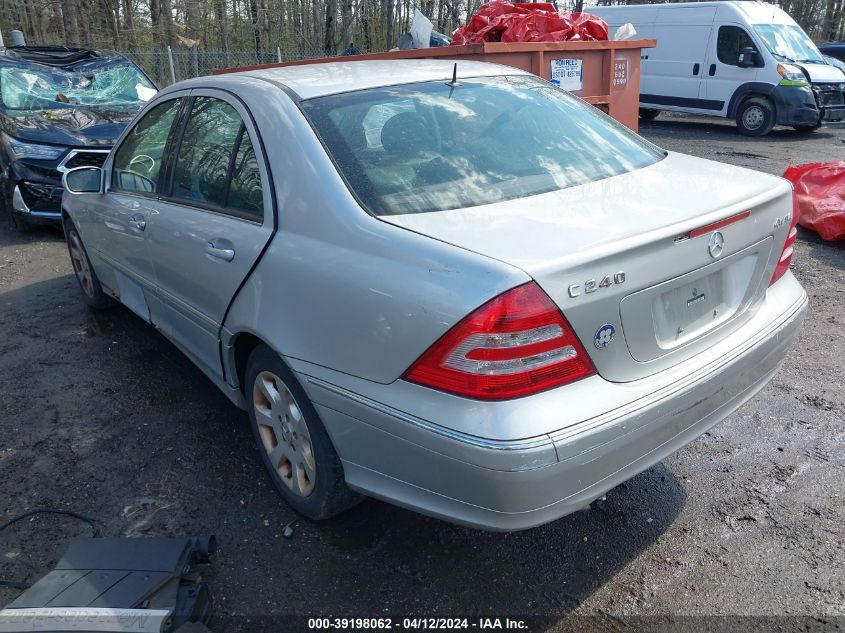 WDBRF81J75F707269 | 2005 MERCEDES-BENZ C 240