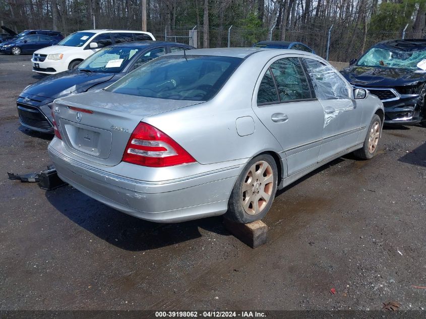 WDBRF81J75F707269 | 2005 MERCEDES-BENZ C 240