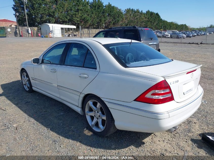 WDBRF52H57F925806 | 2007 MERCEDES-BENZ C 230