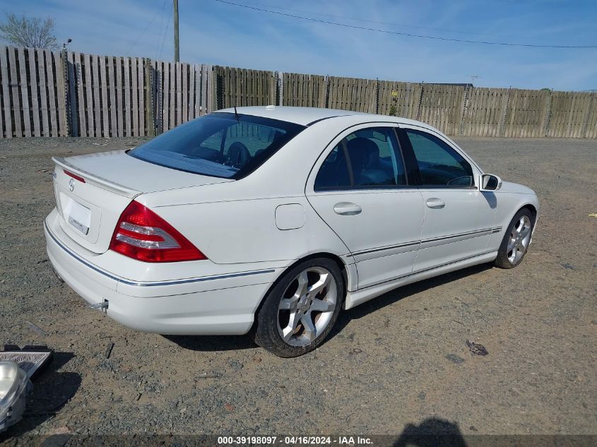 WDBRF52H57F925806 | 2007 MERCEDES-BENZ C 230