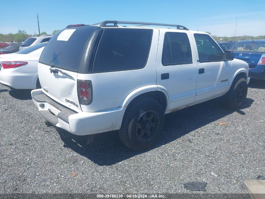 2002 Chevrolet Blazer Ls VIN: 1GNDT13W02K239920 Lot: 39198239