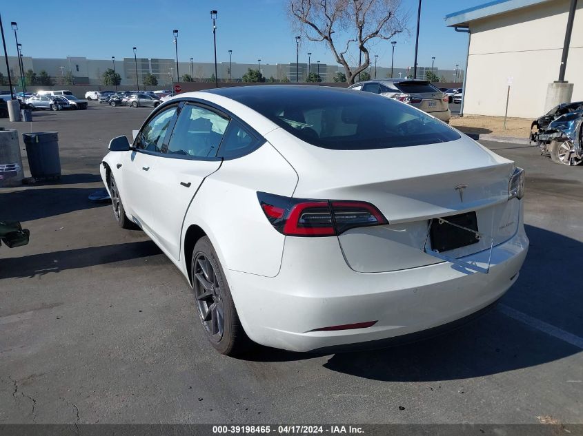 2022 Tesla Model 3 Long Range Dual Motor All-Wheel Drive VIN: 5YJ3E1EB3NF173423 Lot: 39198465