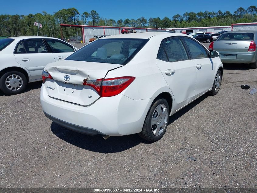 2016 TOYOTA COROLLA LE - 2T1BURHE3GC638132