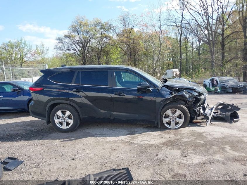 2023 Toyota Highlander L VIN: 5TDKDRAH2PS004922 Lot: 39198616