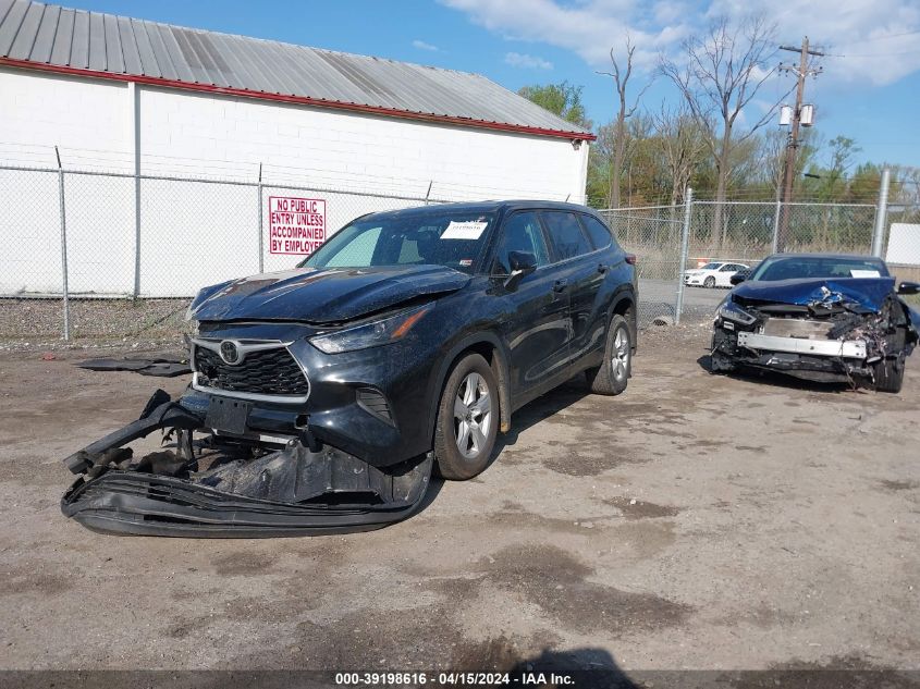 2023 Toyota Highlander L VIN: 5TDKDRAH2PS004922 Lot: 39198616