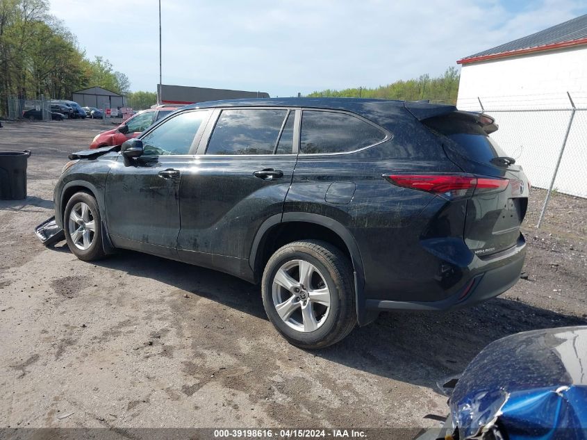 2023 Toyota Highlander L VIN: 5TDKDRAH2PS004922 Lot: 39198616