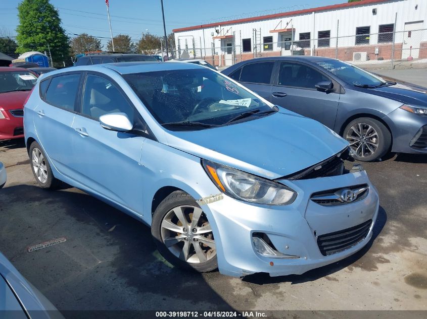 2013 Hyundai Accent Se VIN: KMHCU5AE4DU091373 Lot: 39198712