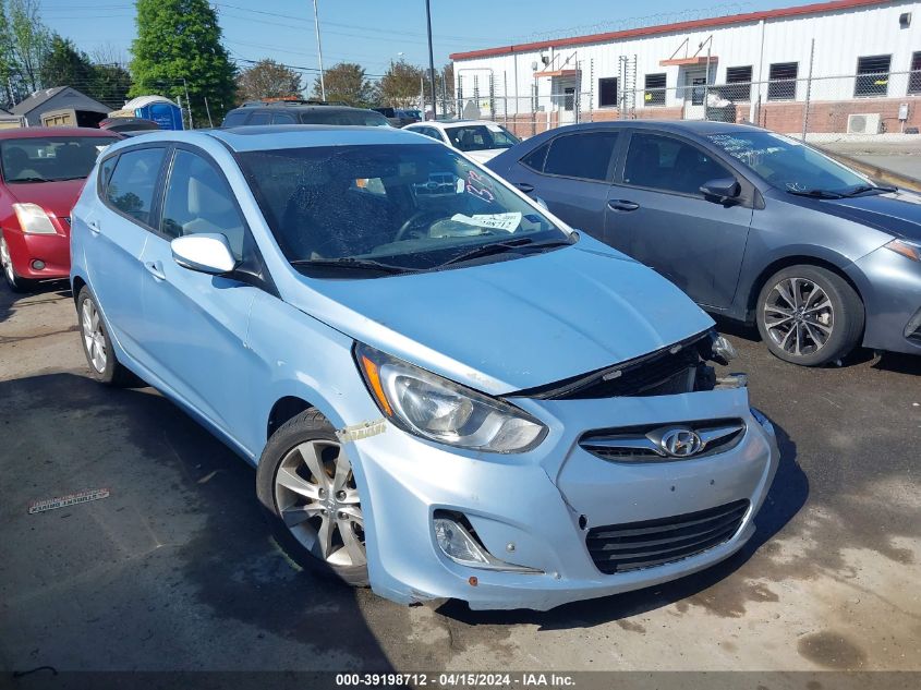 2013 Hyundai Accent Se VIN: KMHCU5AE4DU091373 Lot: 39198712