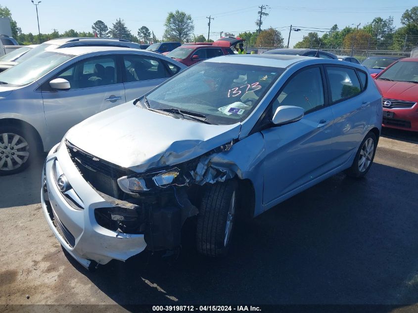 2013 Hyundai Accent Se VIN: KMHCU5AE4DU091373 Lot: 39198712