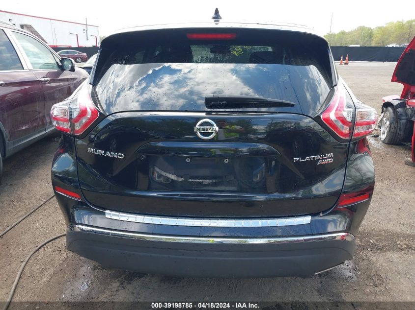 2018 Nissan Murano Platinum VIN: 5N1AZ2MH2JN144901 Lot: 39198785