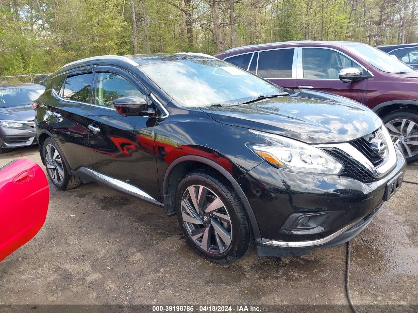 2018 Nissan Murano Platinum VIN: 5N1AZ2MH2JN144901 Lot: 39198785