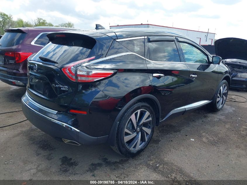 2018 Nissan Murano Platinum VIN: 5N1AZ2MH2JN144901 Lot: 39198785