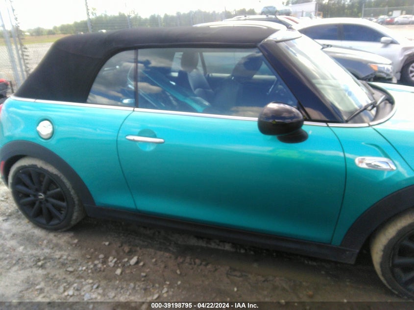 2019 MINI CONVERTIBLE VIN: WMWWG9C54K3E41195