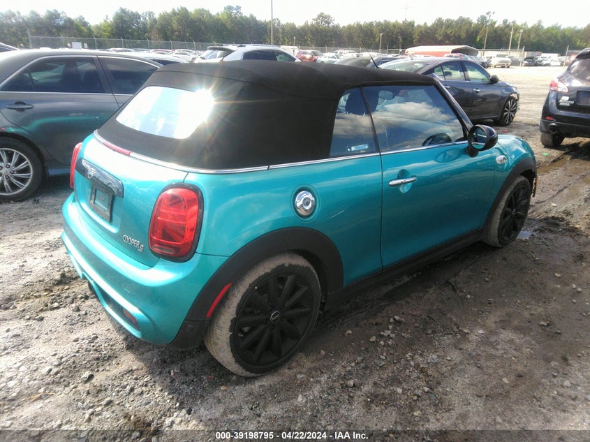 2019 MINI CONVERTIBLE VIN: WMWWG9C54K3E41195