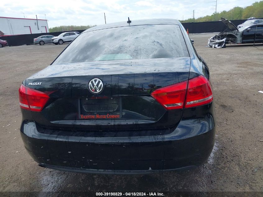 2013 Volkswagen Passat 2.5L S VIN: 1VWAP7A39DC005135 Lot: 39198829