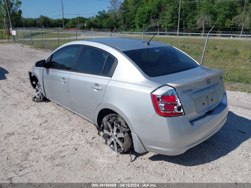 2012 Nissan Sentra 2.0 Sr VIN: 3N1AB6AP8CL662724 Lot: 39198869