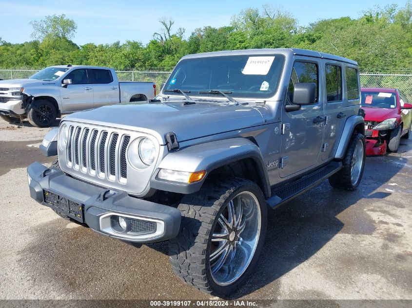 2018 Jeep Wrangler Unlimited Sahara 4X4 VIN: 1C4HJXEG9JW322424 Lot: 39199107