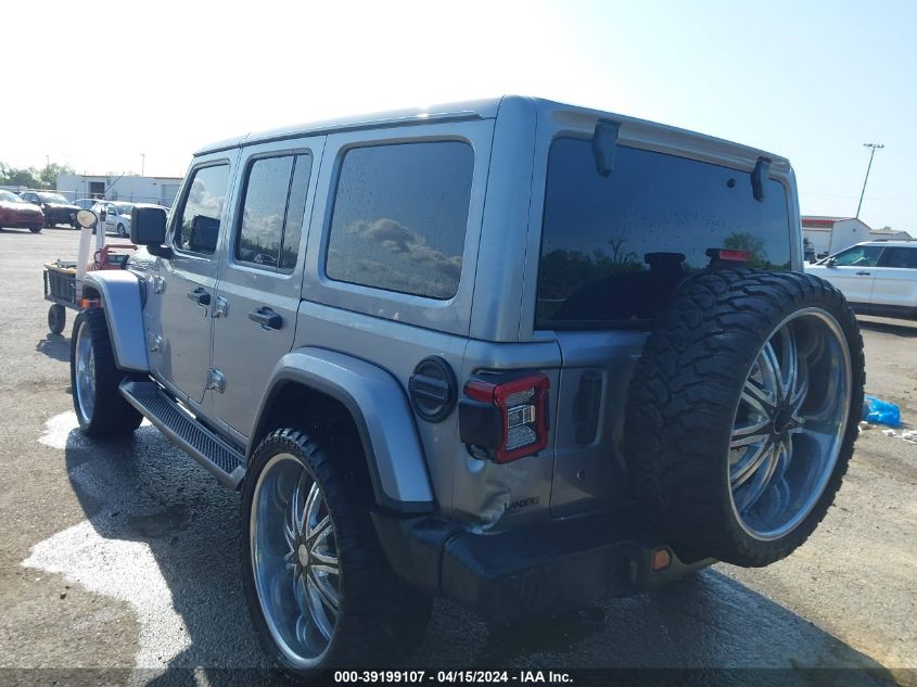 2018 Jeep Wrangler Unlimited Sahara 4X4 VIN: 1C4HJXEG9JW322424 Lot: 39199107