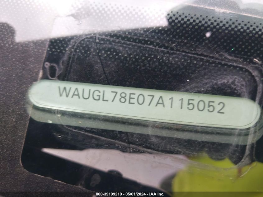 WAUGL78E07A115052 2007 Audi S4 4.2