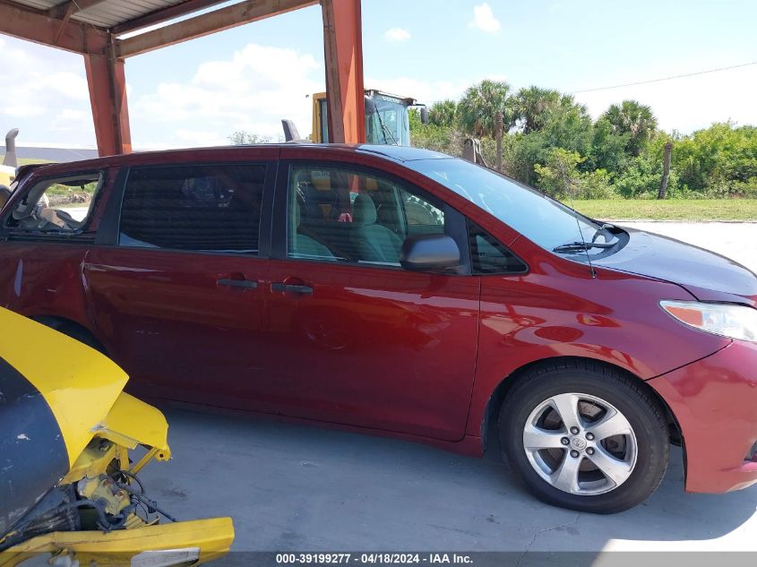 2014 Toyota Sienna L V6 7 Passenger VIN: 5TDZK3DC5ES503745 Lot: 39199277