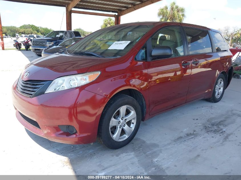 2014 Toyota Sienna L V6 7 Passenger VIN: 5TDZK3DC5ES503745 Lot: 39199277