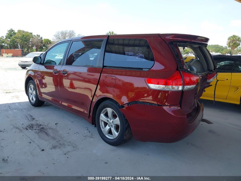 2014 Toyota Sienna L V6 7 Passenger VIN: 5TDZK3DC5ES503745 Lot: 39199277