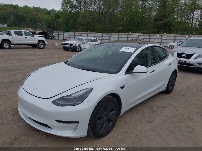 2023 Tesla Model 3 Long Range Dual Motor All-Wheel Drive VIN: 5YJ3E1EB0PF683831 Lot: 39199556