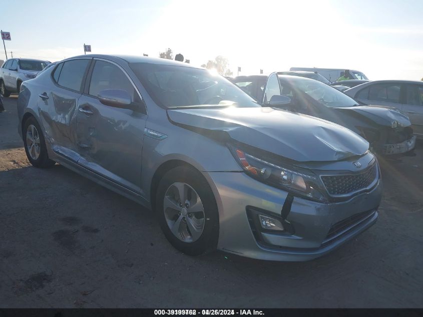 2015 Kia Optima Hybrid VIN: KNAGM4ADXF5083750 Lot: 39199762