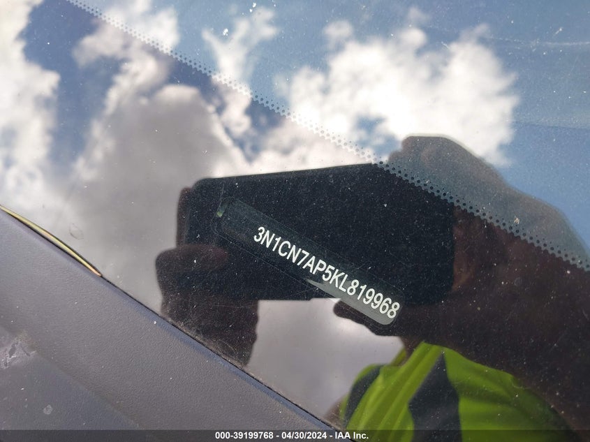 2019 NISSAN VERSA 1.6 S+ - 3N1CN7AP5KL819968