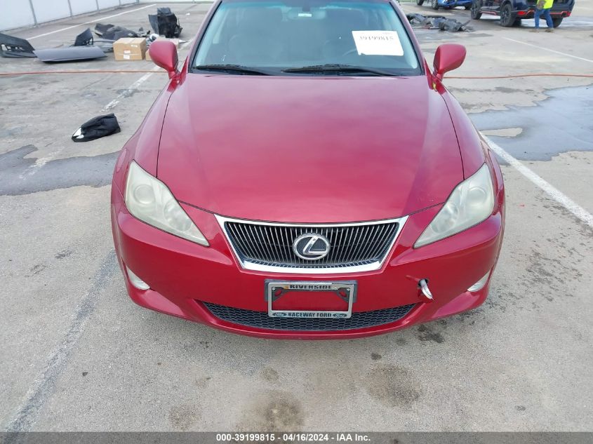 2006 Lexus Is 250 VIN: JTHBK262762008339 Lot: 39199815