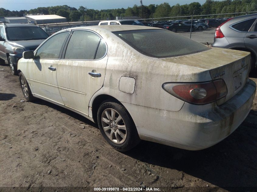 2004 Lexus Es 330 VIN: JTHBA30G540018180 Lot: 39199878