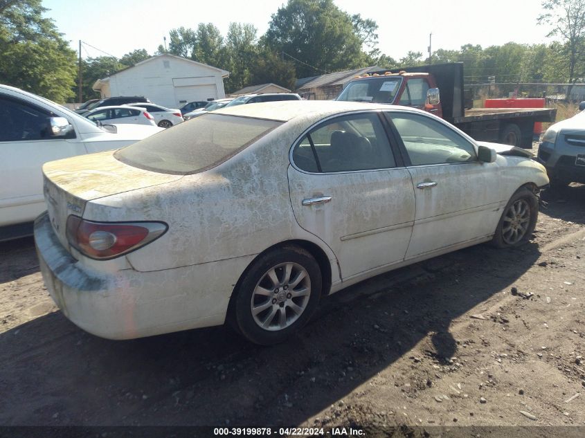 2004 Lexus Es 330 VIN: JTHBA30G540018180 Lot: 39199878