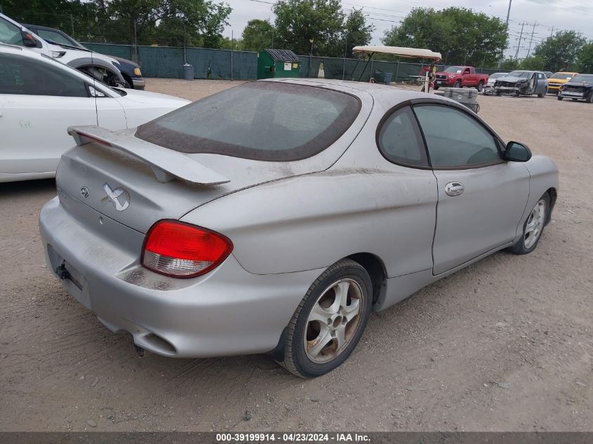 2001 Hyundai Tiburon Base Pkg 1 2 VIN: KMHJG25F91U265160 Lot: 39199914