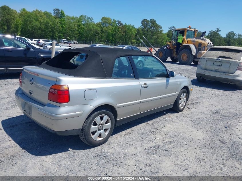 3VWDC21V41M811763 | 2001 VOLKSWAGEN CABRIO