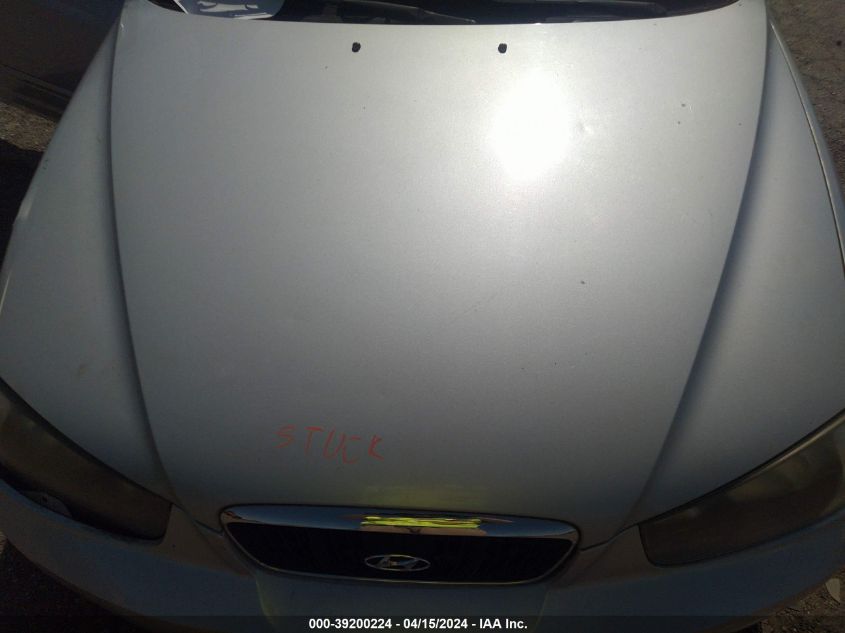 2002 Hyundai Elantra Gls VIN: KMHDN45D42U263685 Lot: 39200224