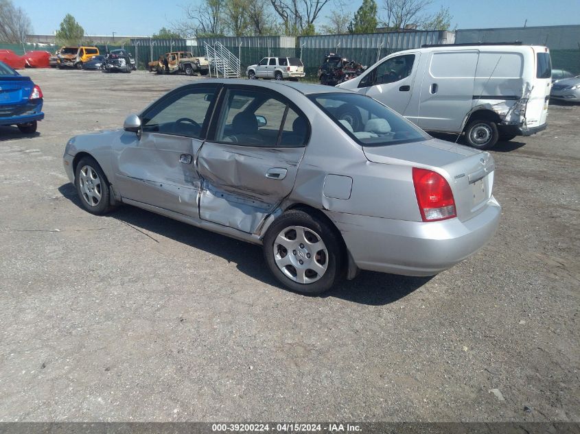 2002 Hyundai Elantra Gls VIN: KMHDN45D42U263685 Lot: 39200224