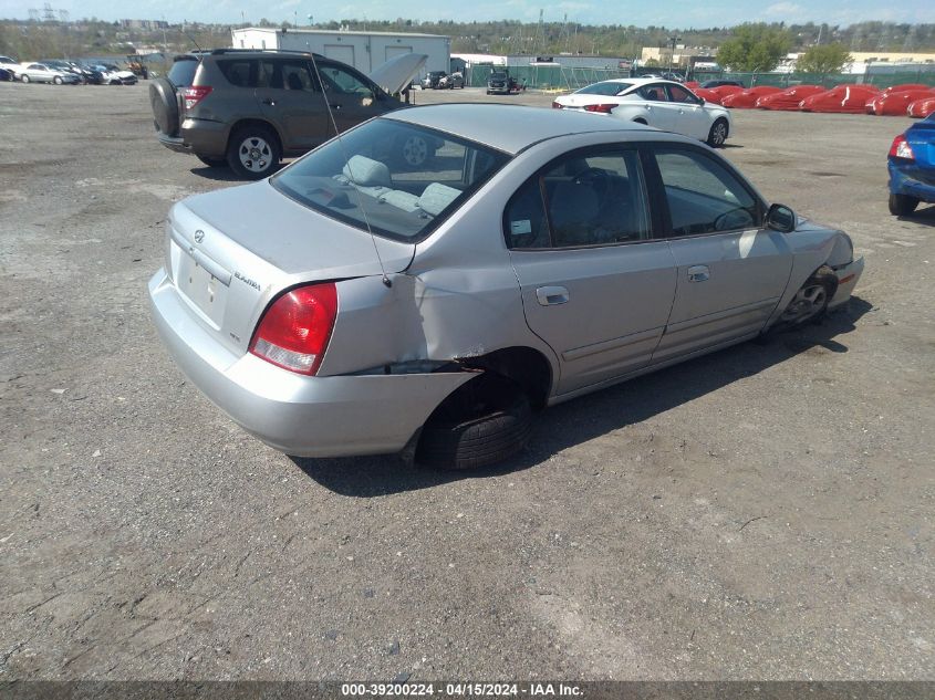 2002 Hyundai Elantra Gls VIN: KMHDN45D42U263685 Lot: 39200224