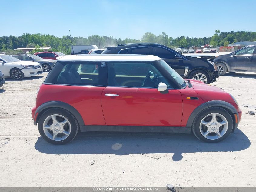 2004 Mini Cooper VIN: WMWRC33424TJ60350 Lot: 39200304