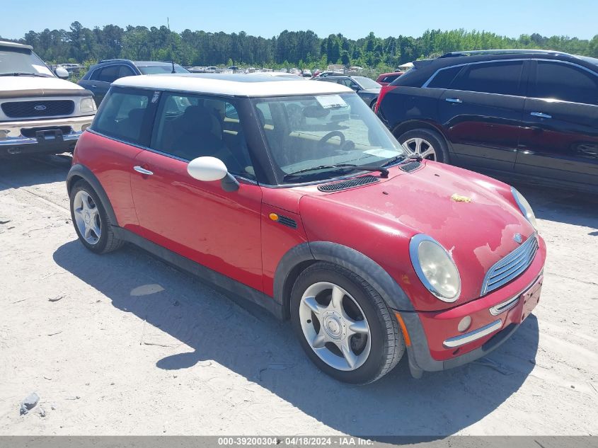 2004 Mini Cooper VIN: WMWRC33424TJ60350 Lot: 39200304