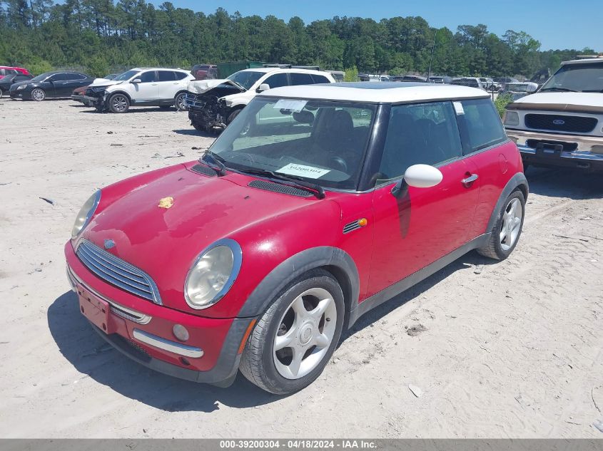 2004 Mini Cooper VIN: WMWRC33424TJ60350 Lot: 39200304