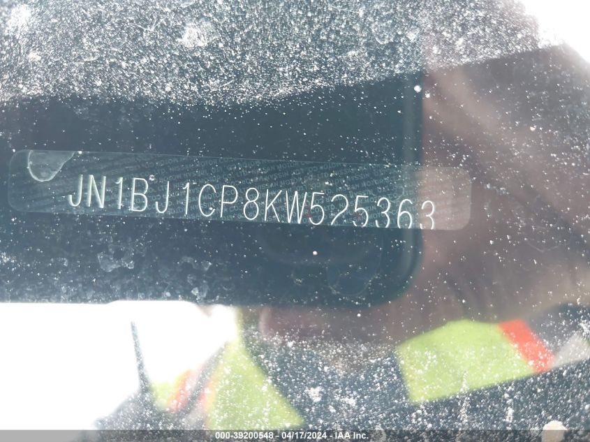 2019 Nissan Rogue Sport S VIN: JN1BJ1CP8KW525363 Lot: 39236274