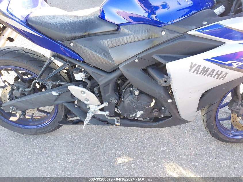 2015 YAMAHA YZFR3 MH3RH06Y6FK006770