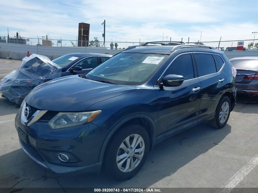 2015 Nissan Rogue Sv VIN: 5N1AT2MT5FC825594 Lot: 39200743