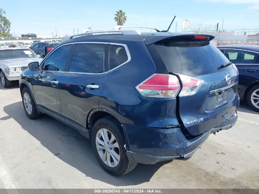 2015 Nissan Rogue Sv VIN: 5N1AT2MT5FC825594 Lot: 39200743