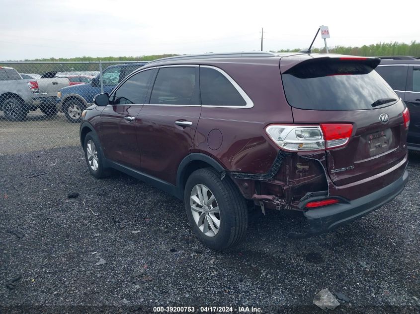 2017 Kia Sorento 2.4L Lx VIN: 5XYPG4A39HG201461 Lot: 39200753