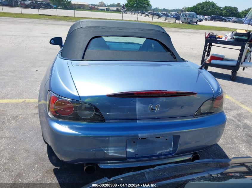 2002 Honda S2000 VIN: JHMAP11432T003935 Lot: 39200989