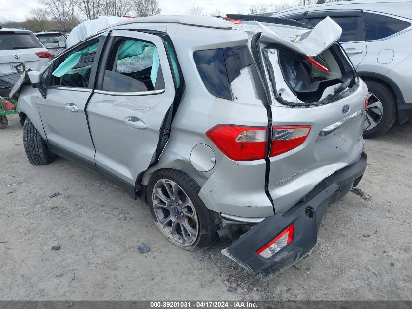 2020 Ford Ecosport Titanium VIN: MAJ3S2KEXLC319085 Lot: 39225411